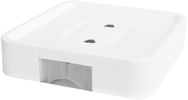 플라팜 커버형 이동식 화분받침대 정사각형, 화이트