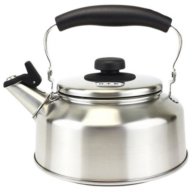 YOSHIKAWA 吉川 不鏽鋼笛音壺, 2.6L, 不鏽鋼色, 1個