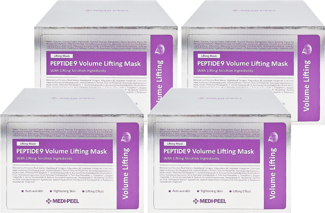 MEDIPEEL 美蒂菲 九胜肽緊緻面膜 25ml, 50片, 4盒
