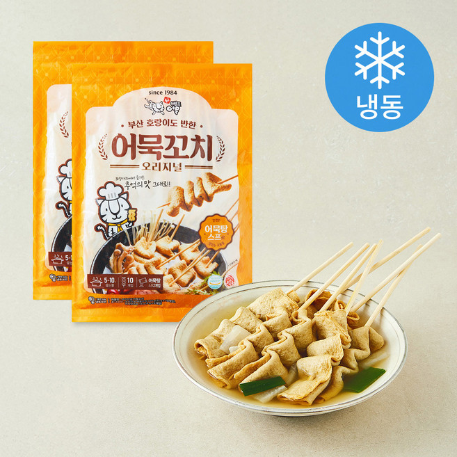 범표어묵 오리지널 어묵꼬치 (냉동), 336g, 2개