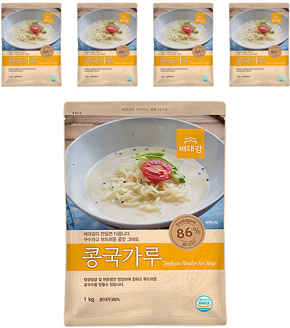 배대감 콩국가루, 1kg, 5개