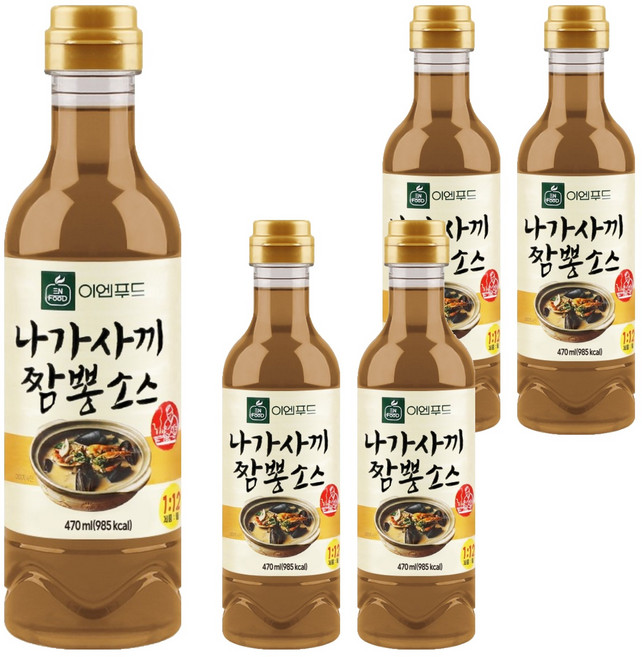 이엔푸드 나가사끼 짬뽕소스, 470ml, 5개