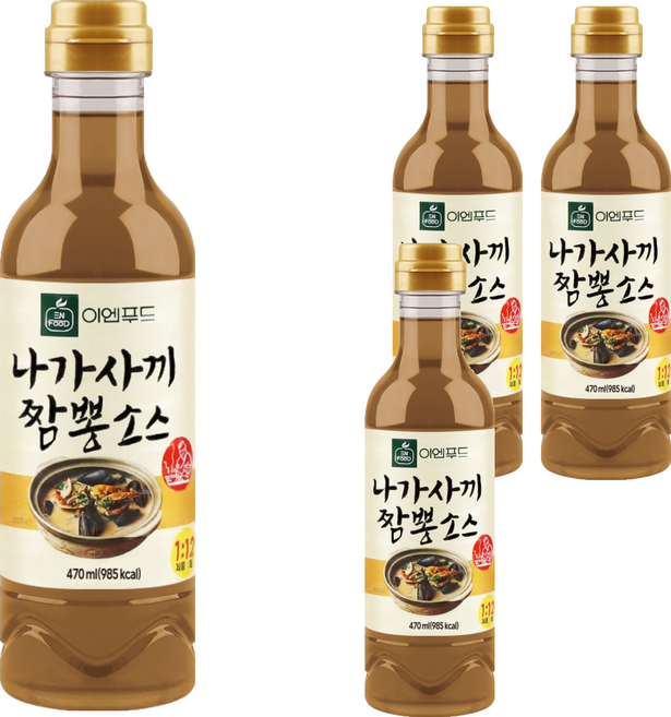 이엔푸드 나가사끼 짬뽕소스, 470ml, 4개