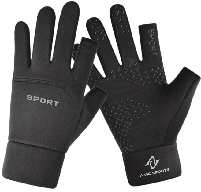 에이빅 오토바이 손가락 터치 장갑, 블랙