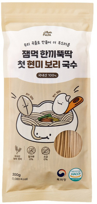 잼먹 한끼뚝딱 첫 현미 보리 아기국수, 300g, 1개