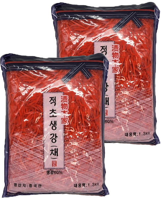 토호식품 적초생강 채, 2개, 1.3kg