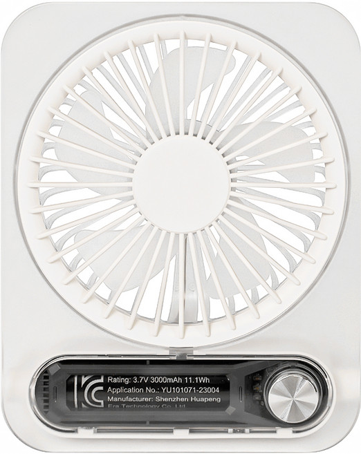 르젠 BLDC 데스크테리어 컴팩트한 무선 탁상용 플랫팬 선풍기, LZF-BBG25