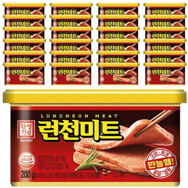 한성기업 런천 미트, 200g, 25개