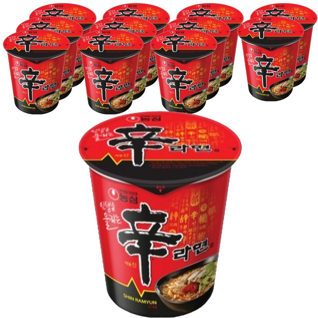 농심 신라면 컵 65g, 12개