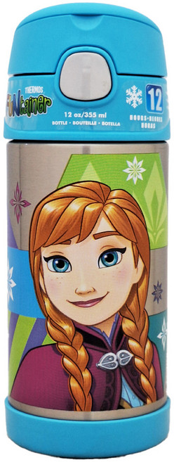 THERMOS 膳魔師 保溫瓶, 冰雪奇緣 藍色, 355ml, 1個
