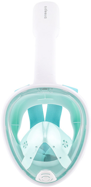다이비프로 익스트림 풀페이스 스노쿨링 아동용 마스크, 그린