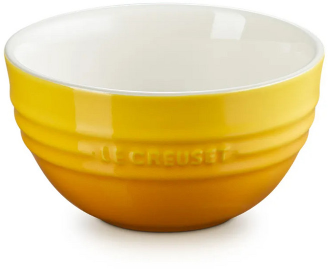 LE CREUSET 瓷器韓式飯碗 350ml, 杏桃黃, 1個