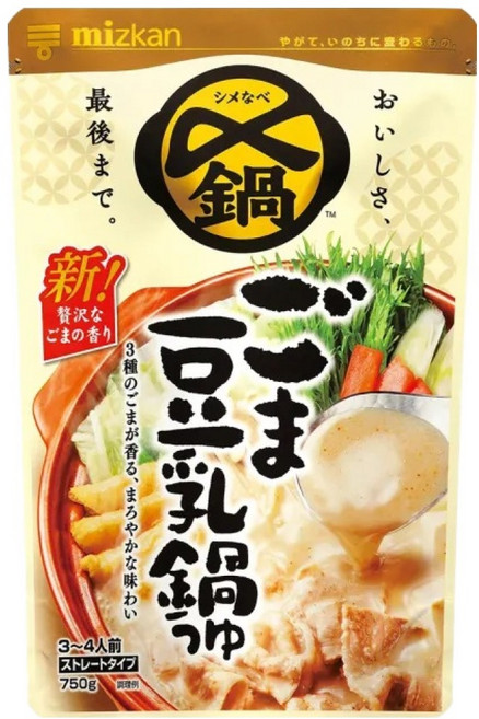 mizkan 味滋康 芝麻豆乳鍋高湯, 750g, 1包