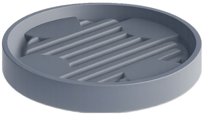 데이지안 과습방지 바퀴달린 화분 받침대 원형, 차콜, 1개