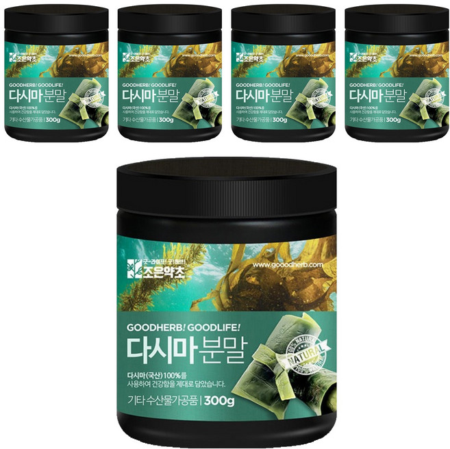 조은약초 다시마가루, 300g, 5개