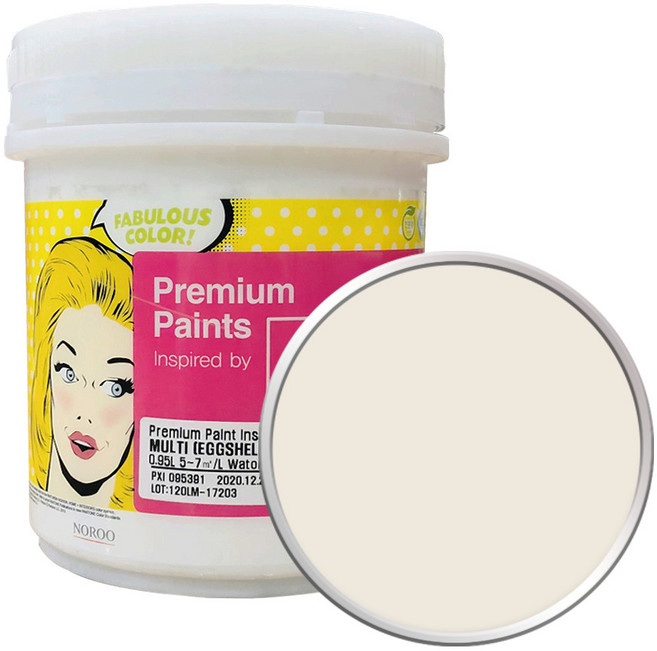 노루페인트 팬톤 멀티 에그쉘광 페인트, 위스퍼화이트 11-0701, 1L, 1개