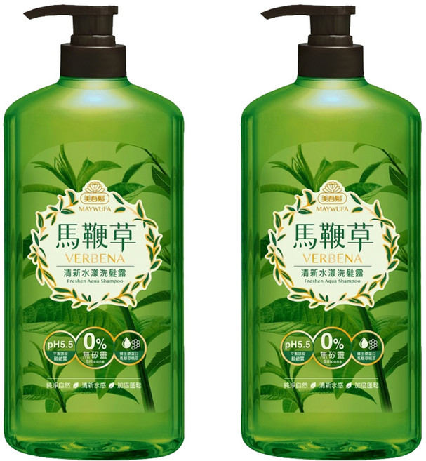 美吾髮 清新水漾洗髮露 馬鞭草, 700ml, 2瓶