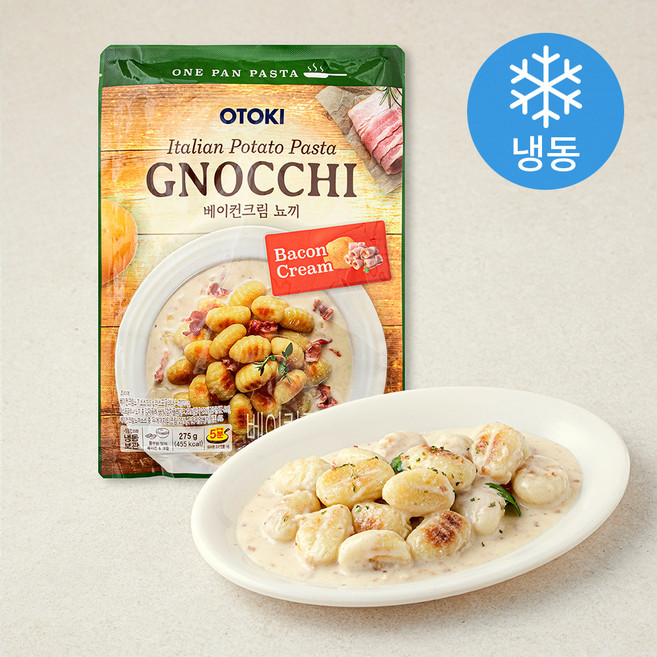 오뚜기 베이컨 크림 뇨끼 (냉동), 275g, 1개