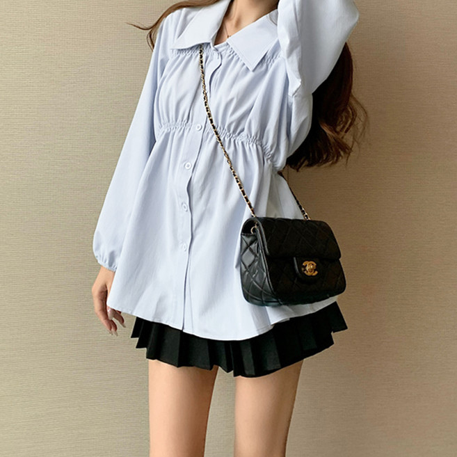 페이퍼먼츠 여성용 디엘 투셔링 빅사이즈 셔츠 블라우스 11695