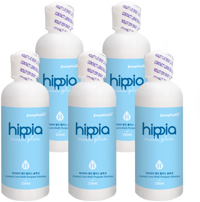 하이피아 멀티플러스 소프트렌즈 보존액, 150ml, 5개