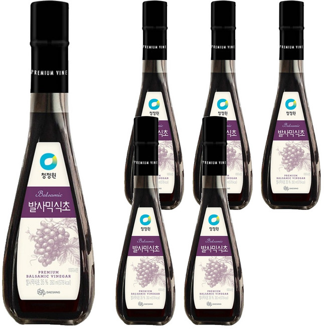 청정원 발사믹식초, 350ml, 6개