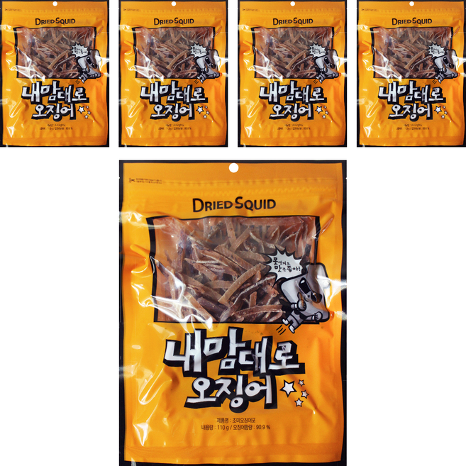 리프레쉬 내맘대로 오징어, 110g, 5개