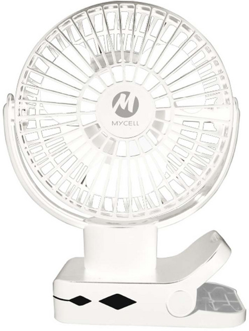 MYCEll 積進科技 無印風多功能USB夾式隨身電風扇, MY-UF-022W, 白色
