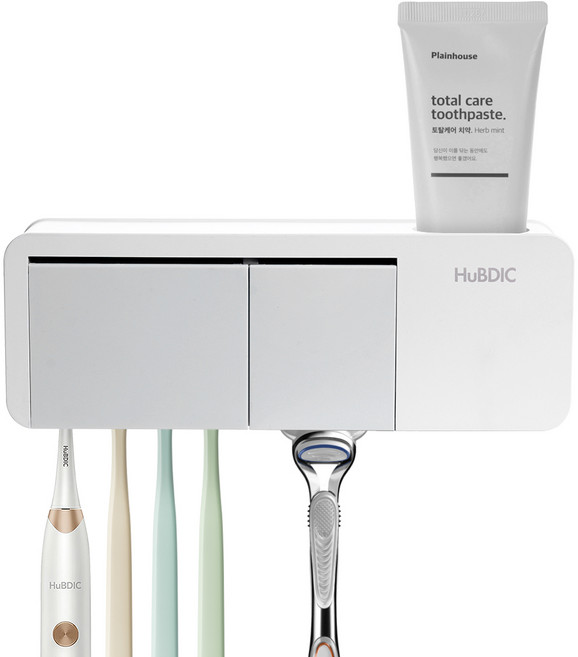 휴비딕 가정용 자동 칫솔살균기, 밀크그레이, HTS-10
