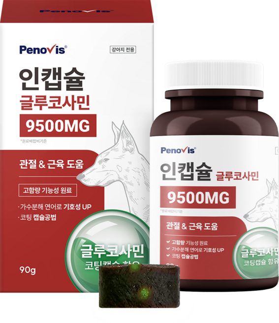 페노비스 강아지 인캡슐 글루코사민 영양제, 90g, 뼈/관절강화, 1개