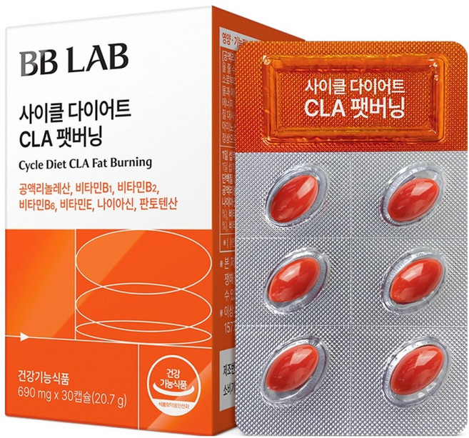 비비랩 뉴트리원 사이클 다이어트 CLA 팻버닝 30p, 30정, 1개