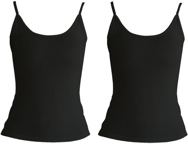 파란 여성용 에어 텐셀 스판 끈나시 2p