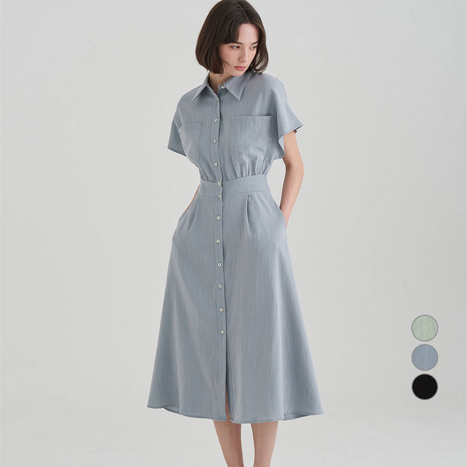 ELLE PARIS 여성용 돌먼슬리브 원피스