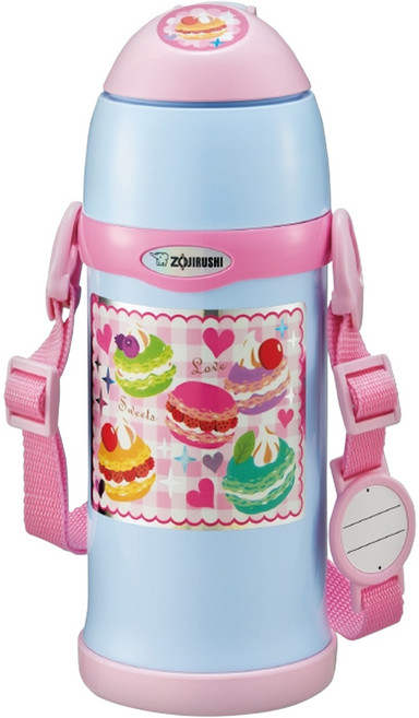 ZOJIRUSHI 象印 不銹鋼真空保溫杯兒童水壺, 藍色, 600ml, 1個