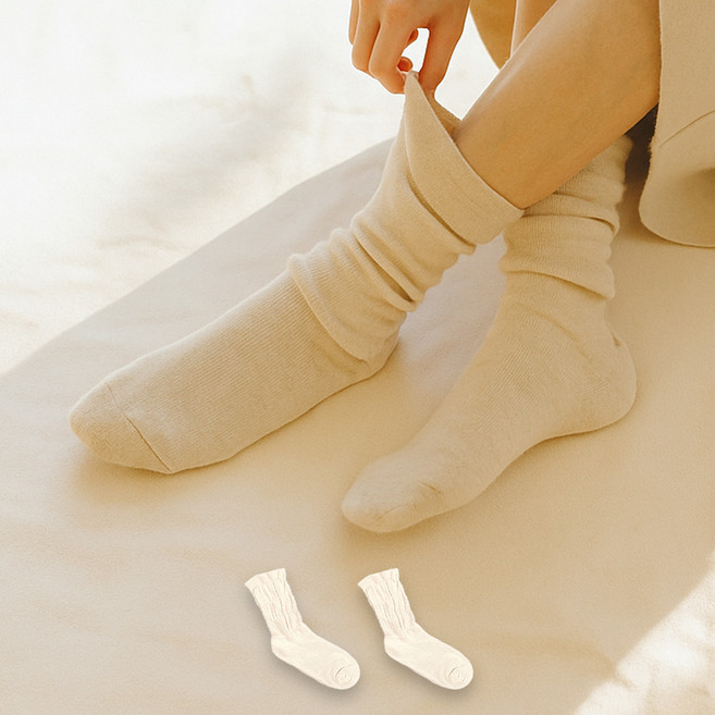 유어삭스 도톰한 산후 조리원 무압박 임산부 양말 2켤레