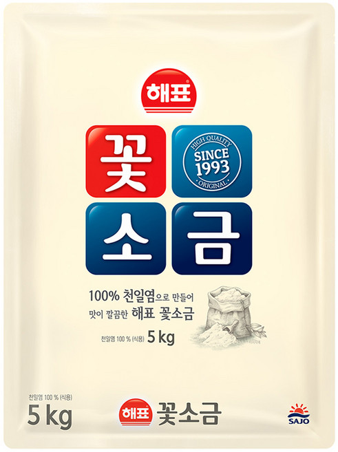 해표 꽃소금, 5kg, 1개