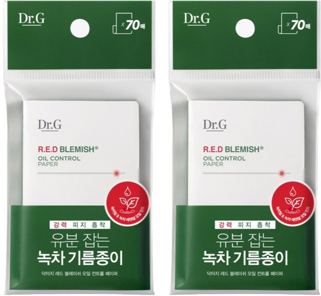 닥터지 레드 블레미쉬 오일 컨트롤 페이퍼, 70개입, 2개