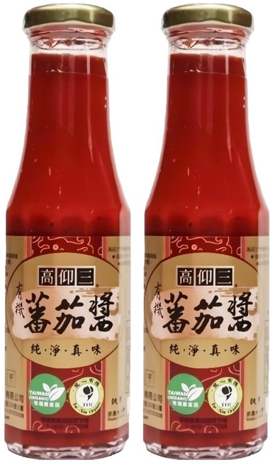 高仰三 有機蕃茄醬, 260g, 2瓶