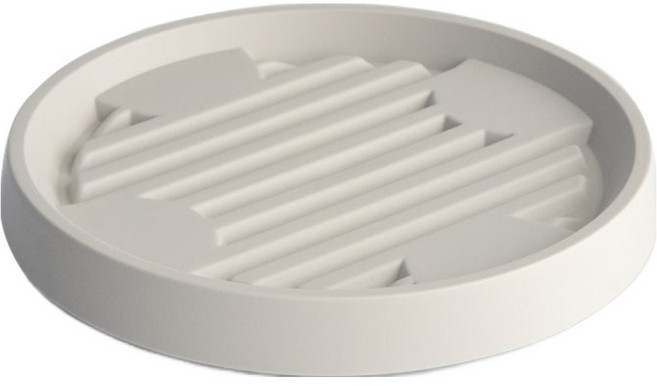 데이지안 과습방지 바퀴달린 화분 받침대 원형, 아이보리, 1개