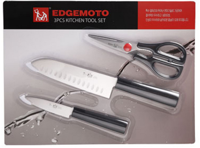 에찌모토 식과도 가위 3종 세트, 1세트, 식도 + 과도 + 가위