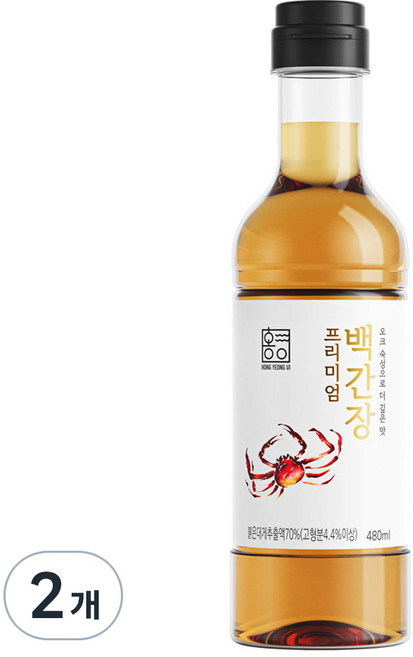 홍영의 프리미엄 백간장, 480ml, 2개