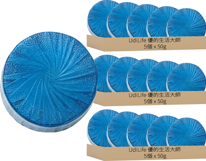 UdiLife 優的生活大師 馬桶洗淨錠 50g 5入, 250g, 3組