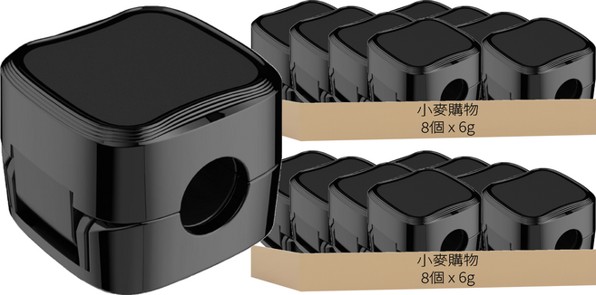 小麥購物 磁吸理線器 Y923 6g, 16個, 黑色