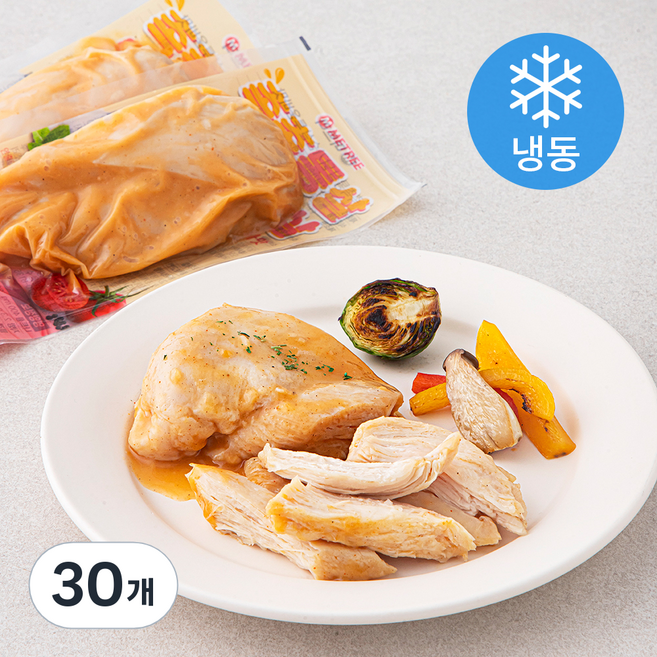 미트리 촉촉통살 닭가슴살 투움바맛 (냉동), 100g, 1개입, 30개