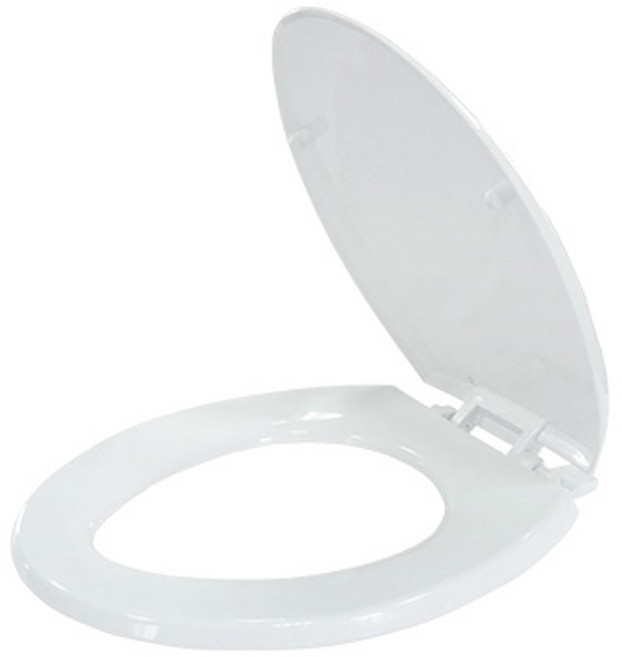 手易坊 自掀式通用馬桶蓋, 白色, 1個