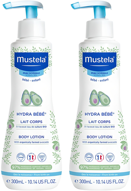 무스텔라 이드라 베베 바디 로션, 300ml, 2개