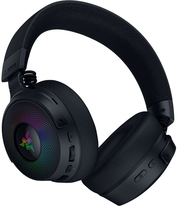 RAZER 雷蛇 Kraken 北海巨妖 V4 PRO 無線電競耳機麥克風, 黑, RZ04-05160100-R3M1