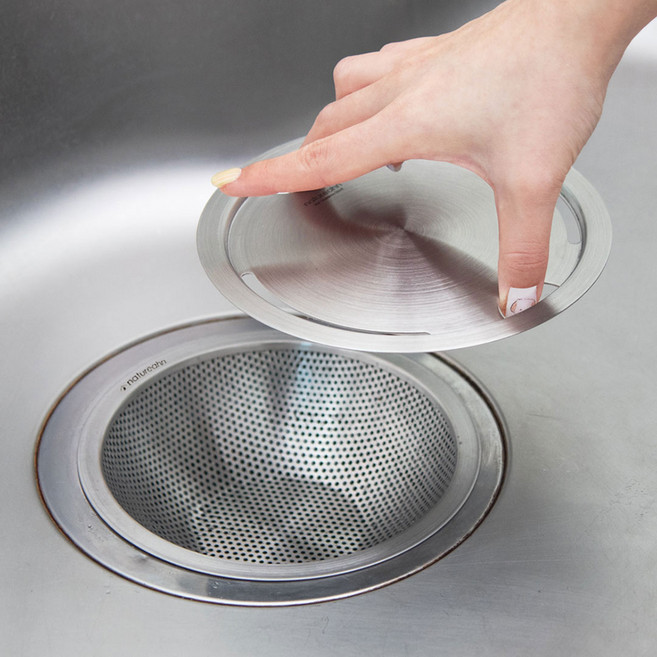네이처안 304 올스텐 싱크대 거름망 + 커버 세트, 1세트, 1세트
