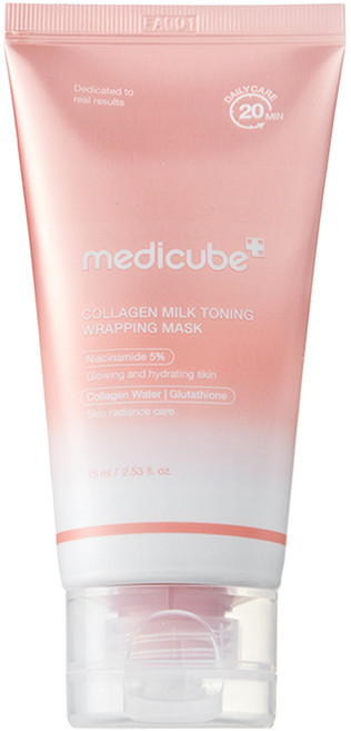 메디큐브 콜라겐 밀크 토닝 랩핑 마스크, 1개, 1개입