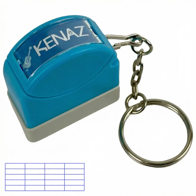 케나즈 열쇠고리형 기타 도장 악보 코드스탬프 KCS5G 블루, 1개 - 쿠팡