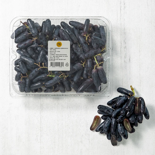 블랙사파이어포도, 1200g, 1개 - 쿠팡